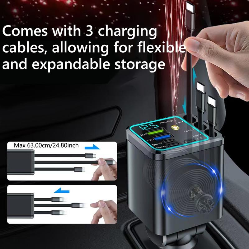 7-in-1 Retractable Car Charger