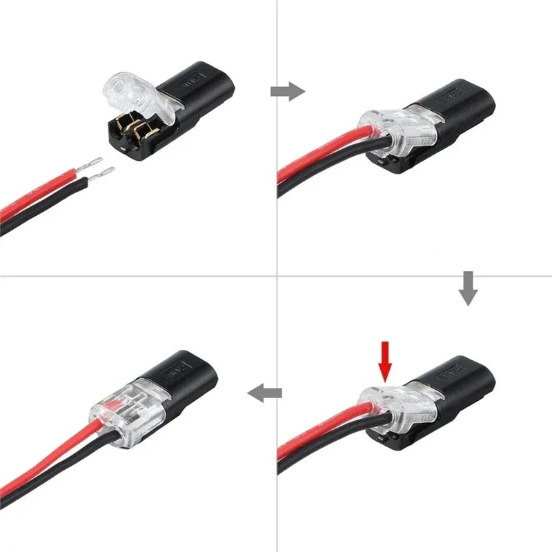 🏆Double-wire Plug-in Connector With Locking Buckle🔩