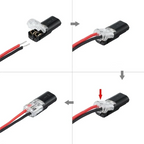 🏆Double-wire Plug-in Connector With Locking Buckle🔩