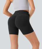 High Waisted Butt Lifting Tummy Control Shaping Workout Biker Shorts 5''
