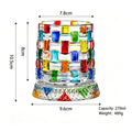 Hand Painted Embossed Rotating Whiskey Glass