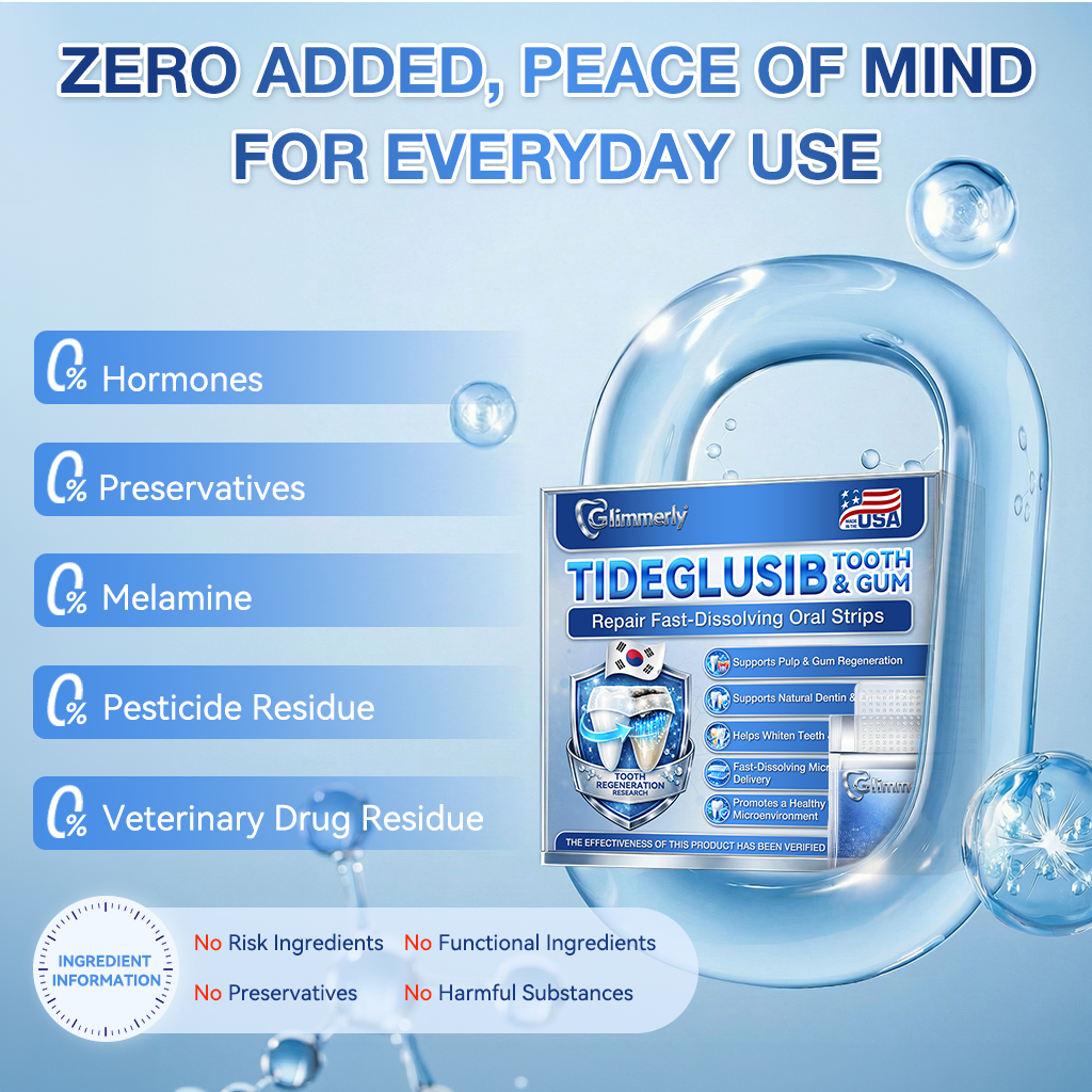 Glimmerly® 🦷 Tideglusib Fast‑Dissolving Tooth & Gum Repair Oral Strips