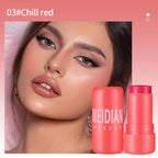 4Pcs Milk Jelly Blush Stick, Lip & Cheek Tint 4 Colors, Vegan Cruelty Free