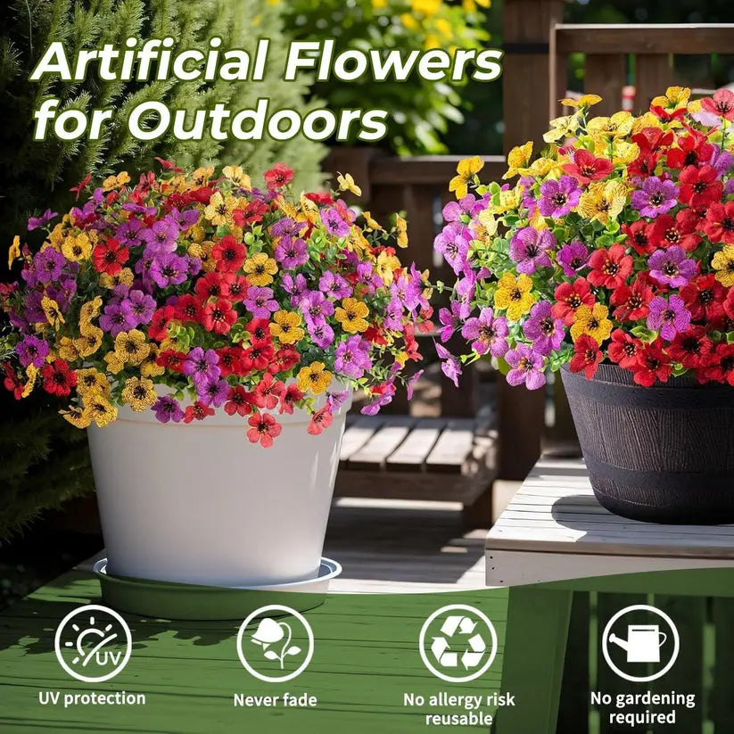 UV Resistant Colorful Artificial Flower