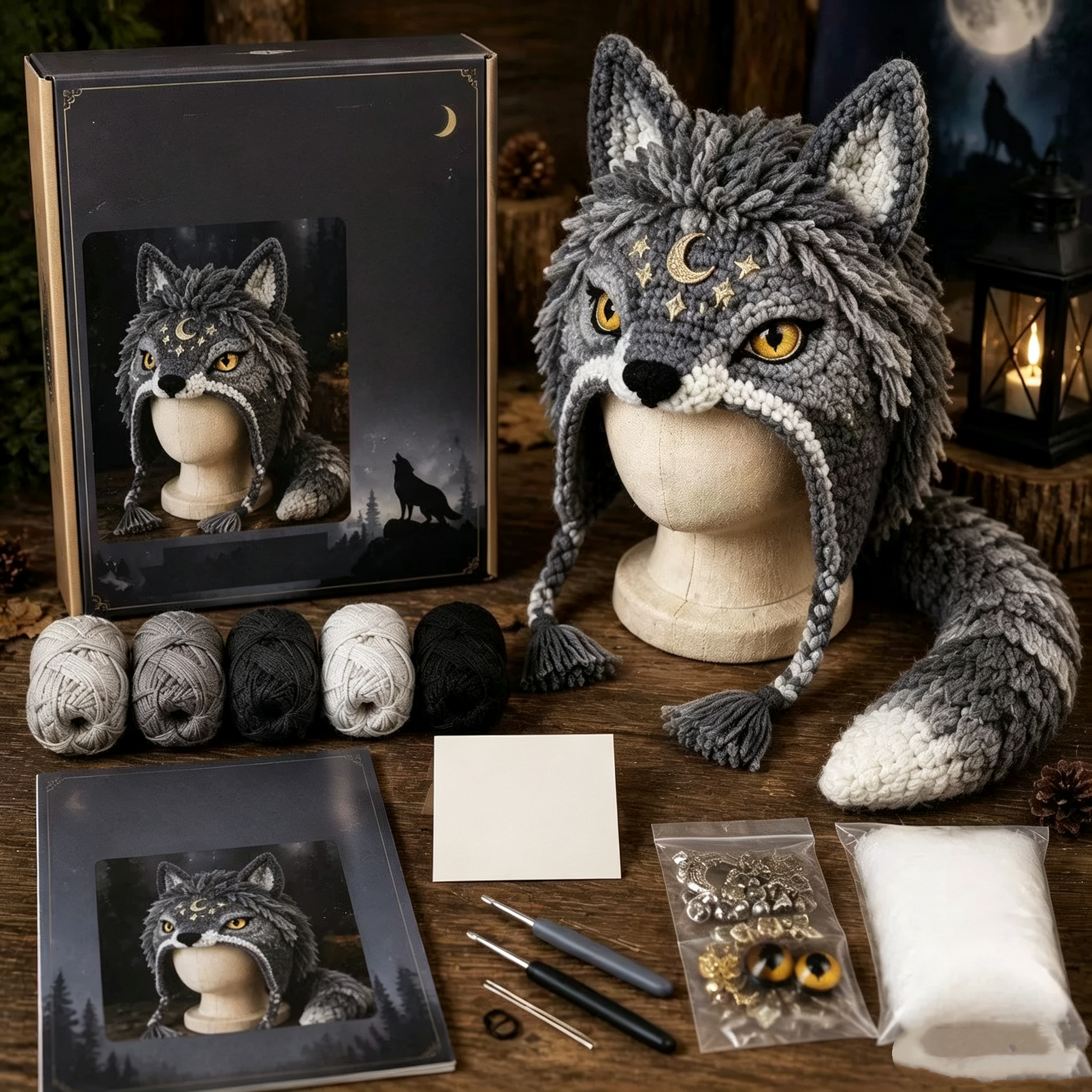 Halloween Monster Hood DIY Crochet Kit