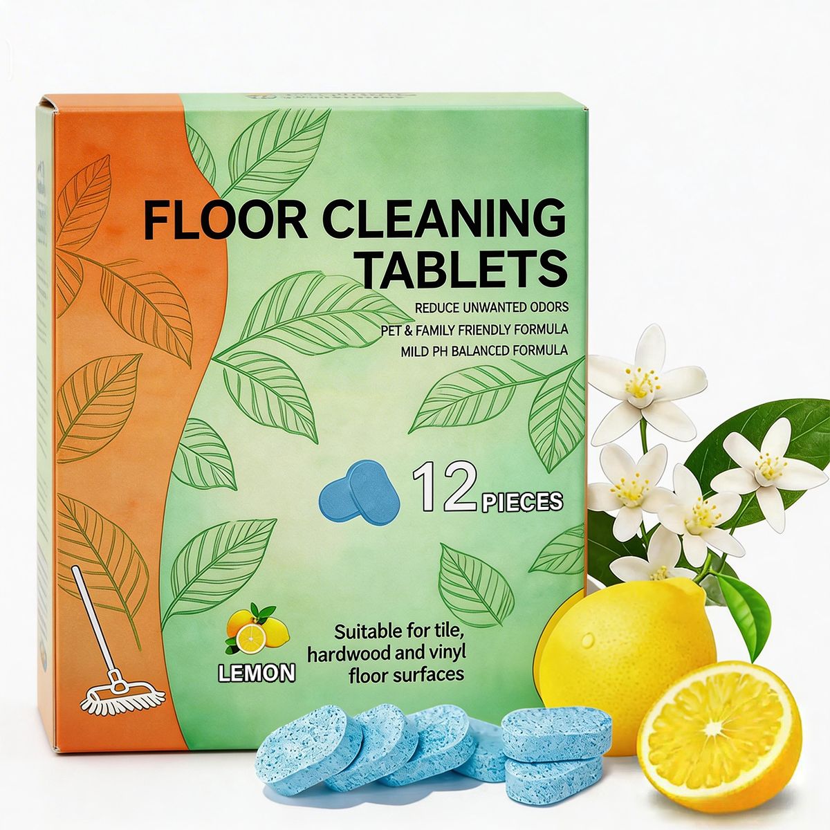 ShineDrop Pro Compressed Multi-Surface Floor Cleaning Tablets
