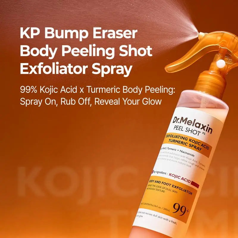 Keratin Turmeric Kojic Acid Spray 200ml, Pore Exfoliating Skin Repair