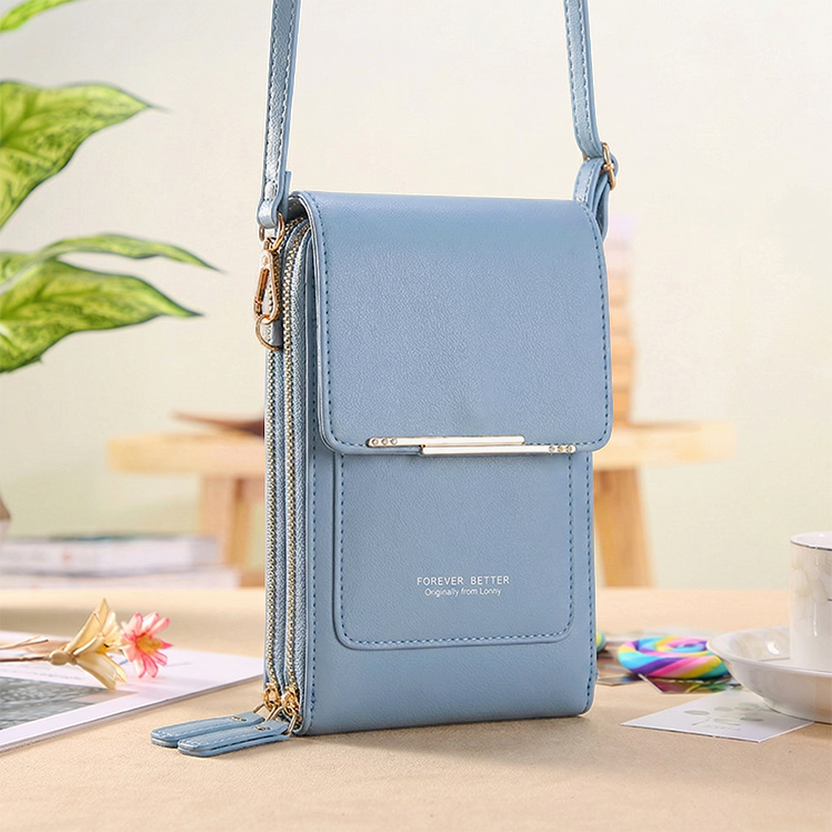 Touchscreen Crossbody Phone Wallet With Card Slots