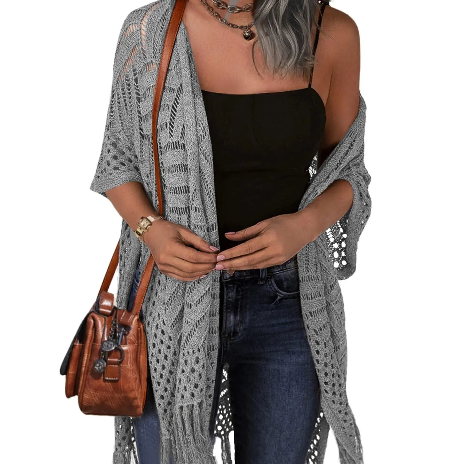 Women's Loose Plus Size Knitted Cardigan