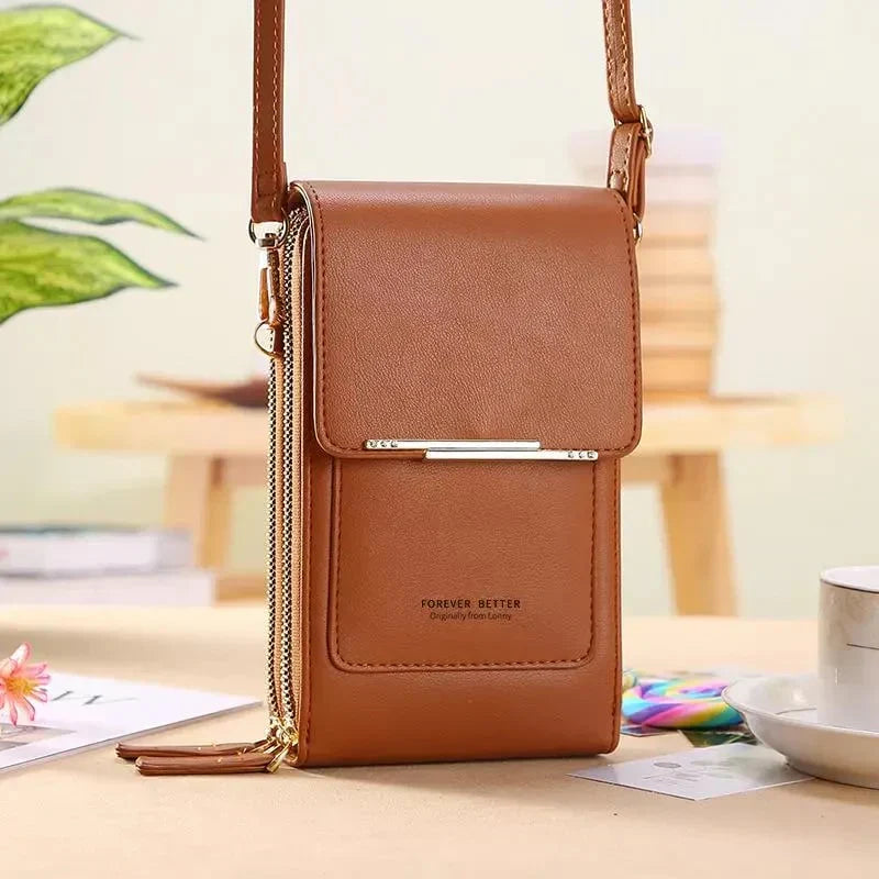 Touchscreen Crossbody Phone Wallet With Card Slots