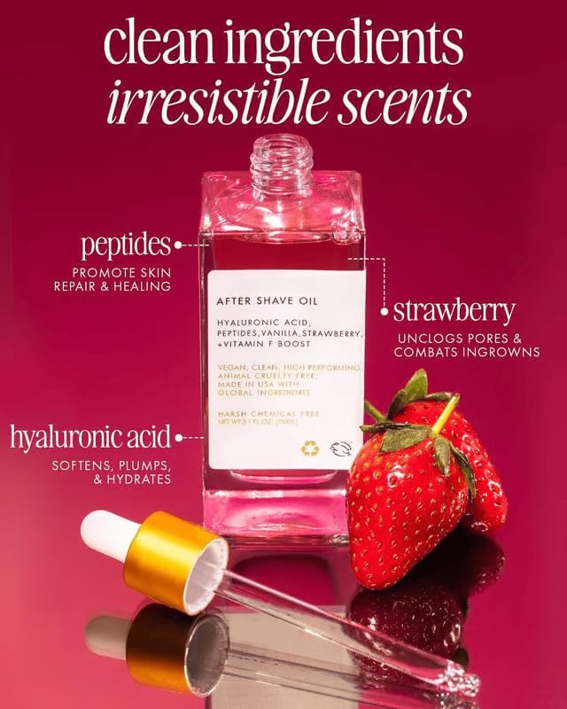 🌺After Shave Perfume Oil - Strawberry🍓& Vanilla Scent