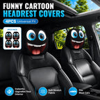 Halloween Funny Cartoon Car Headrest Covers – 2PCS