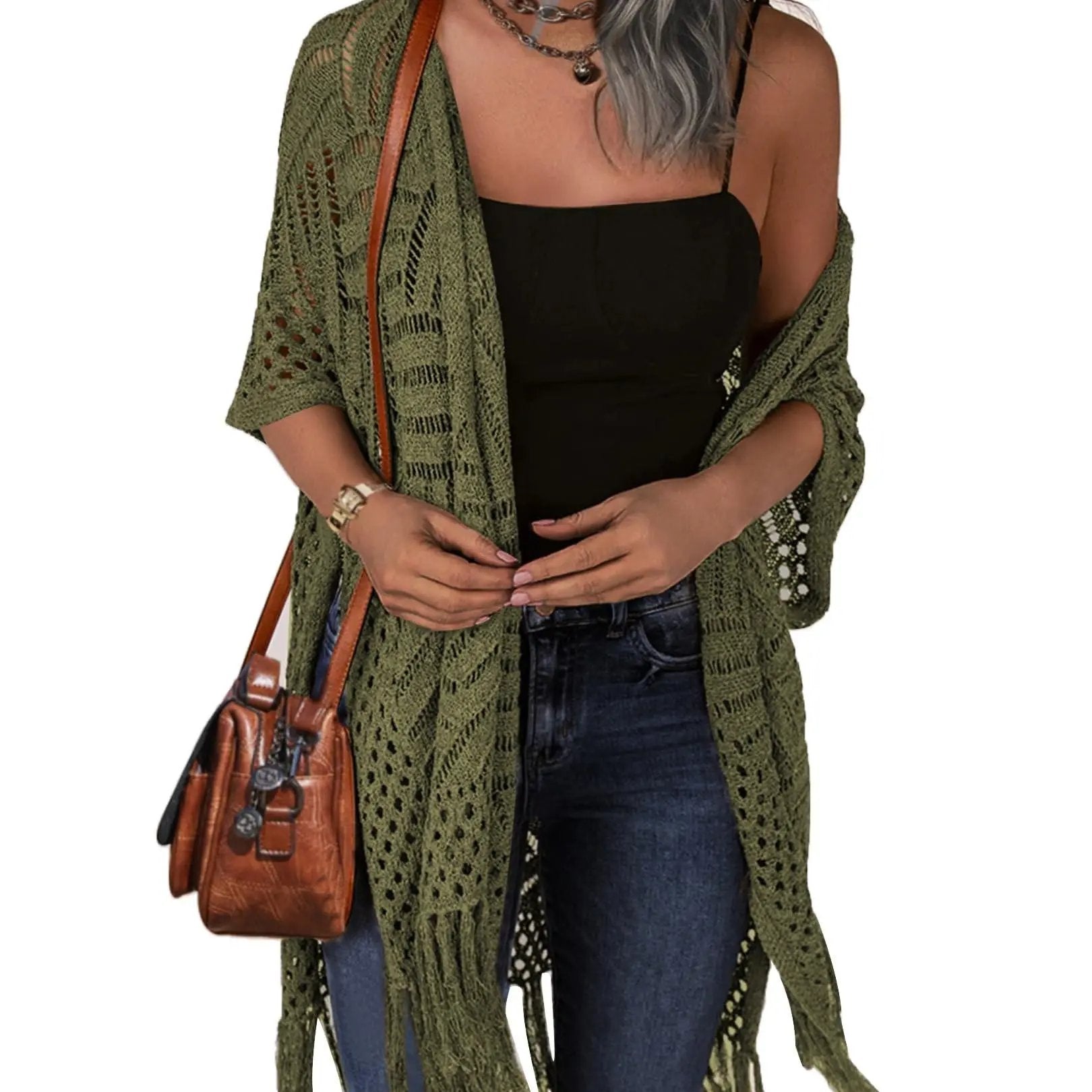 Women's Loose Plus Size Knitted Cardigan