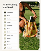 2-in-1 Turkish Cotton Towel Bag