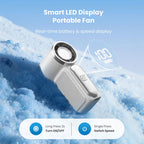 Ultra Compact Turbo Handheld Fan with LED Display