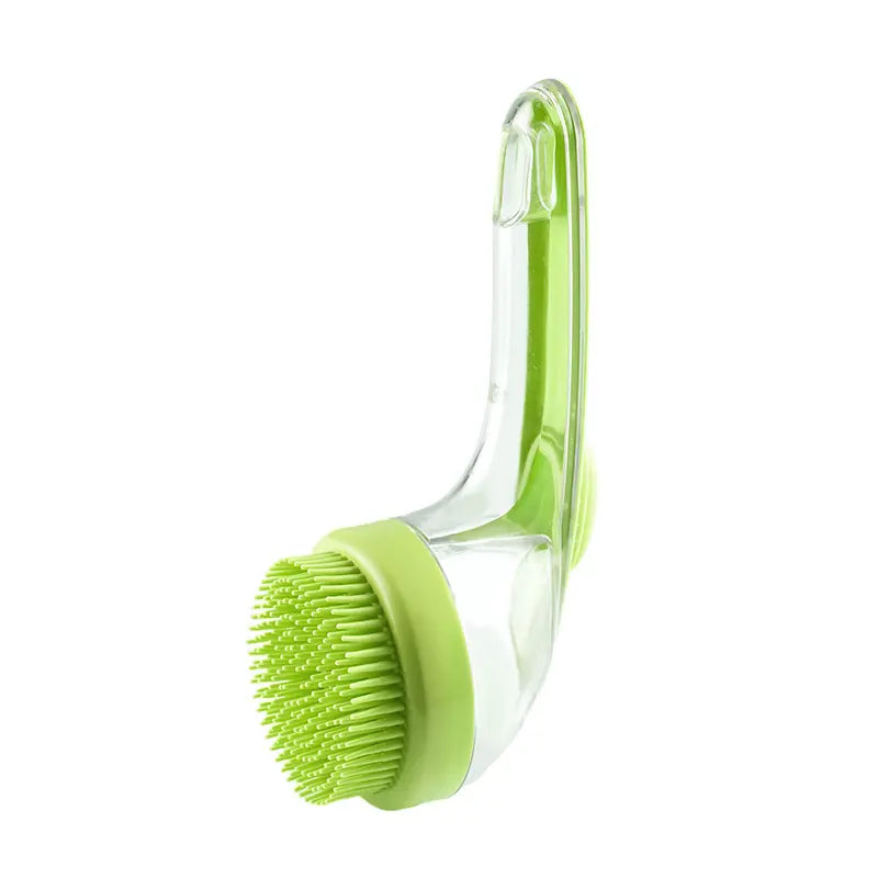 2-in-1 Pet Bath Brush with Built-in Shampoo Dispenser for Dogs & Cats