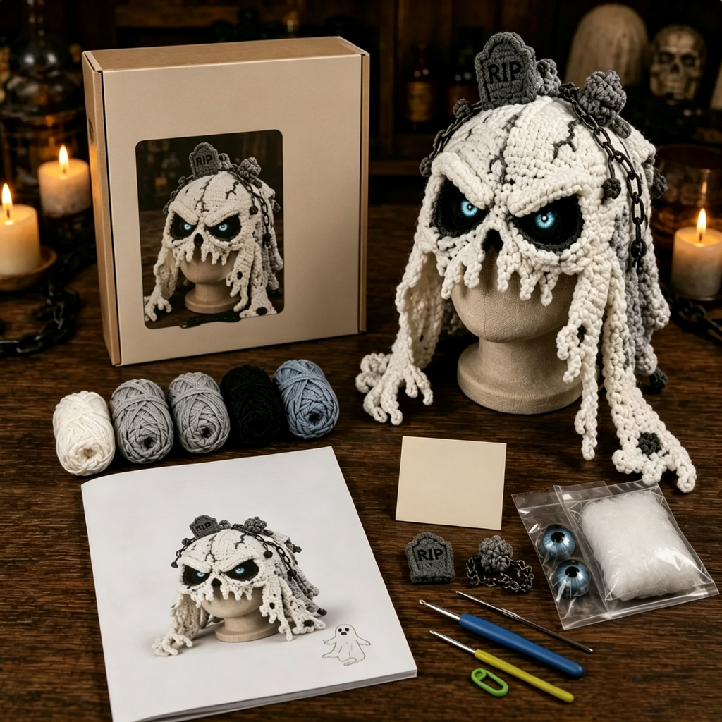Halloween Monster Hood DIY Crochet Kit