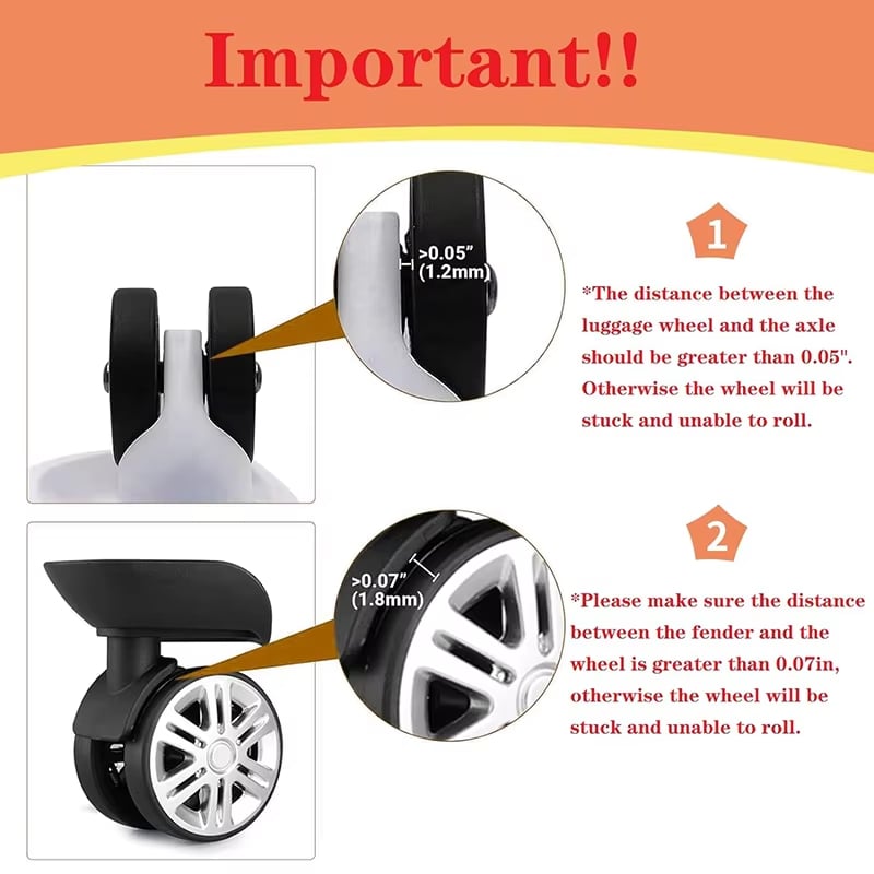 Luggage Suitcase Wheels Protection Covers`