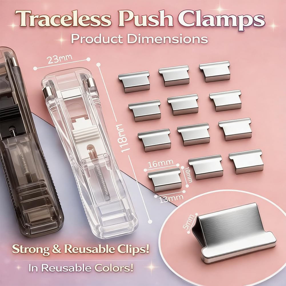 Portable Binder Clip Stapler