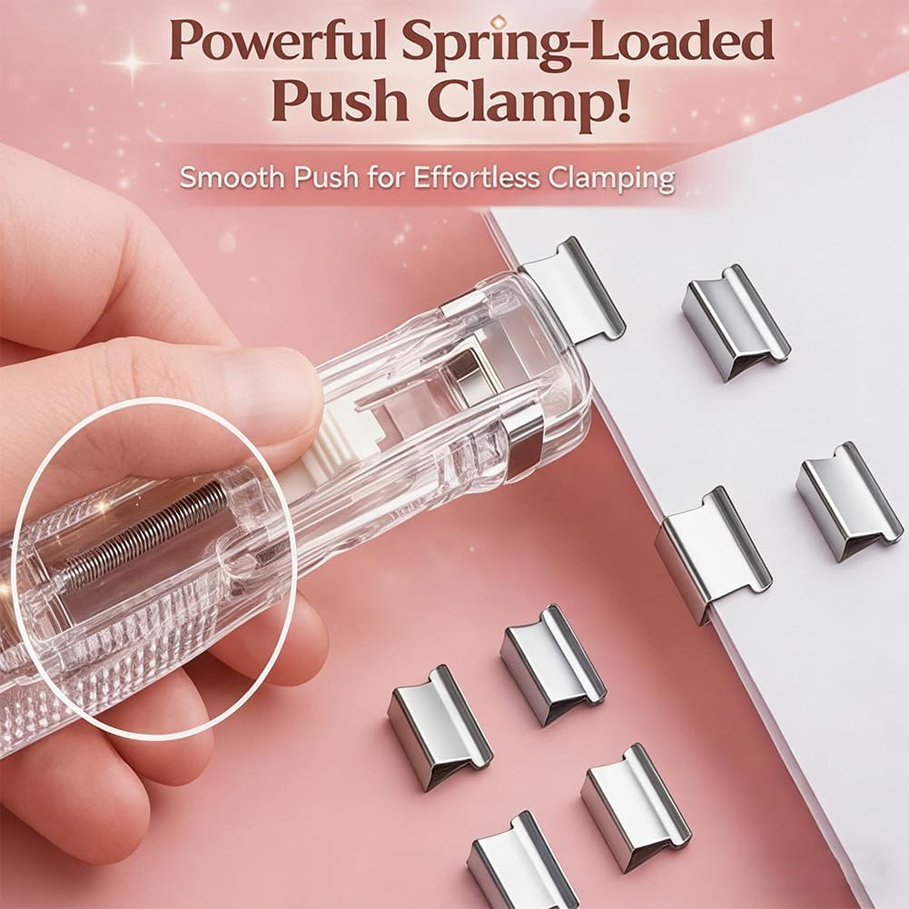 Portable Binder Clip Stapler