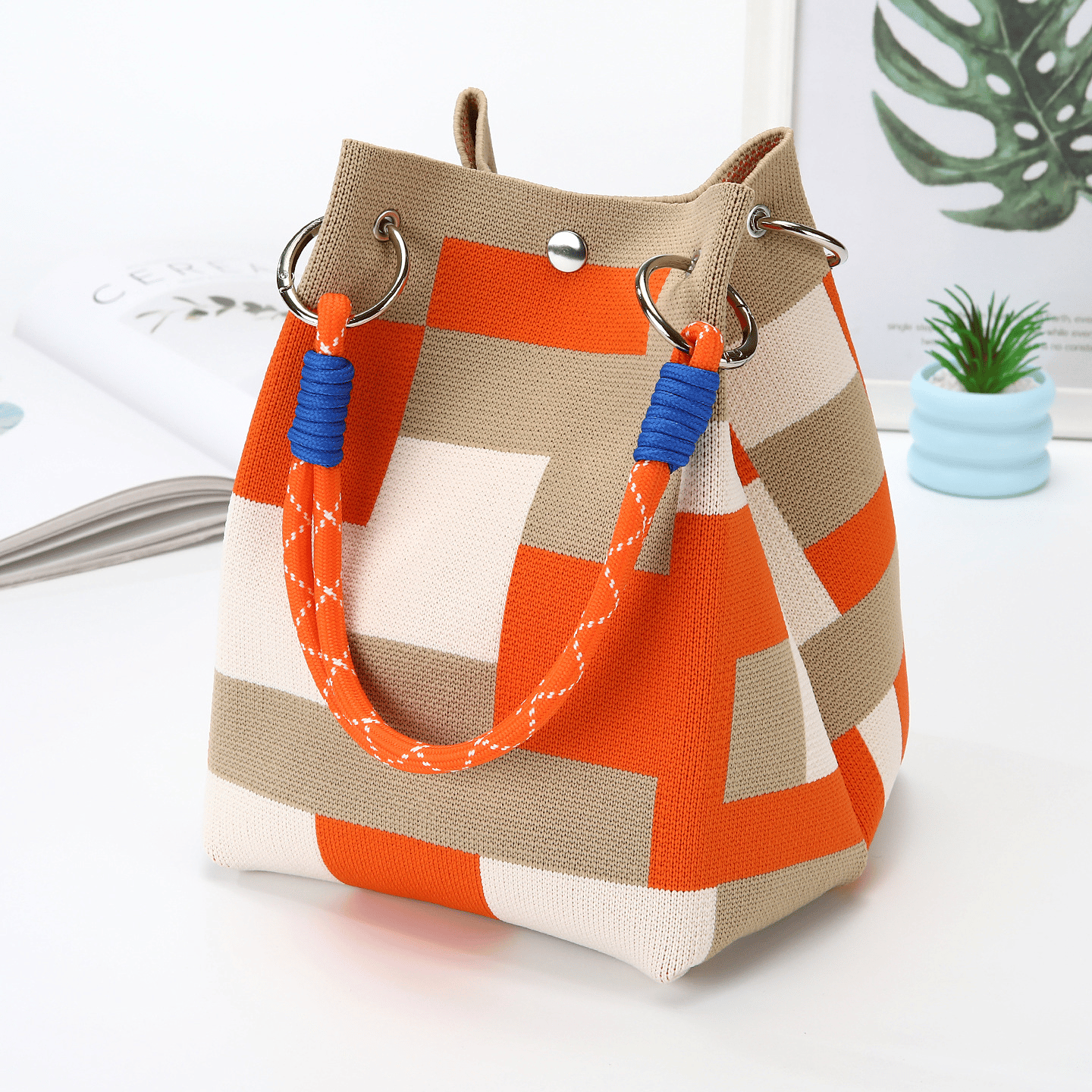 Stylish Bohemian Bucket Bag`