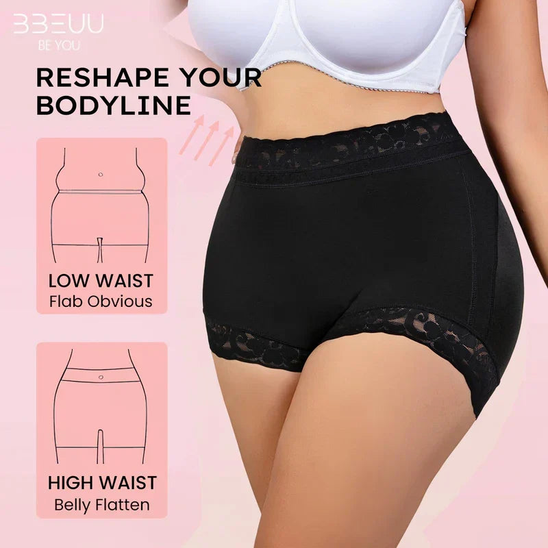 BBEUU High Waist Shapewear Panties for Women | Anti-Slip Tummy Control & Butt Lifter | Seamless Everyday Wear