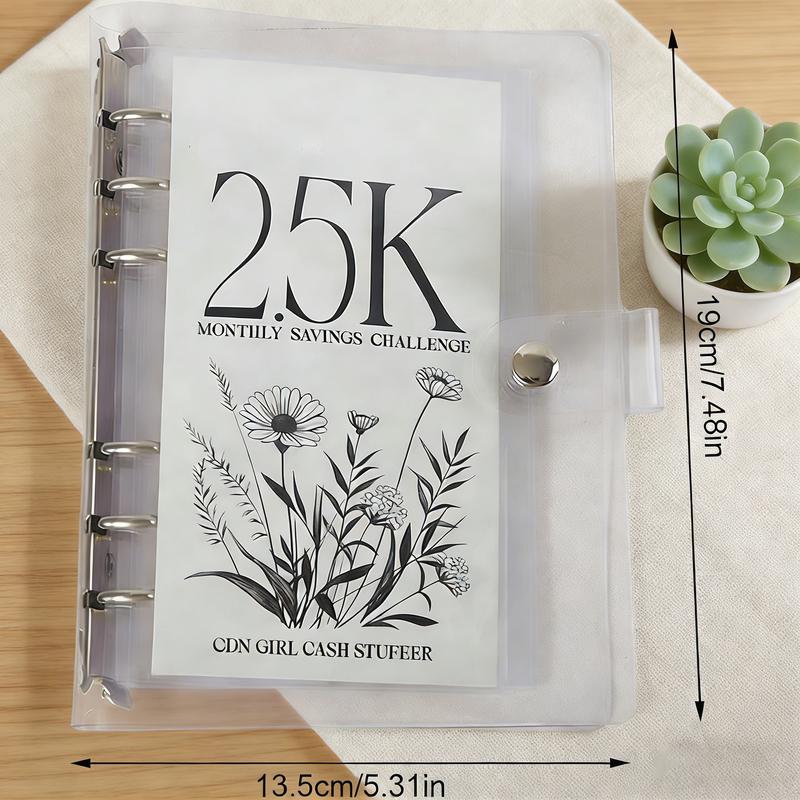 A6 12-Month Money Saving Binder