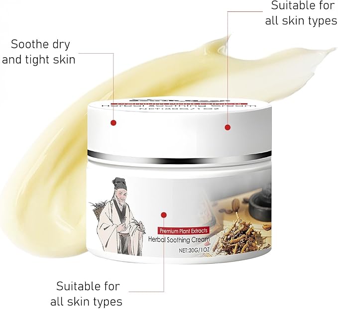 Herbal Body Care Cream, Natural Herbal Soothing Cream