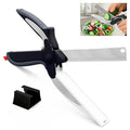 2 in 1 Kitchen Scissors for Food – Stainless Steel Blade & Plastic Cutting by LIBERHAUS