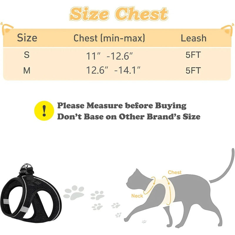 Pet Escape Proof Soft Mesh Harness