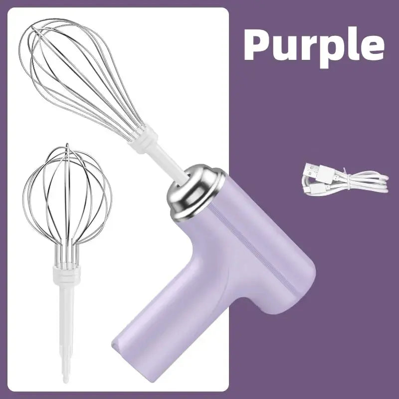 Portable Cordless 3 Speed Hand Mixer