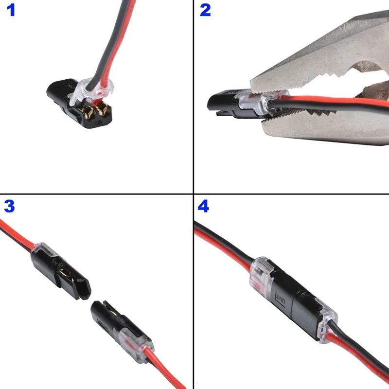 🏆Double-wire Plug-in Connector With Locking Buckle🔩