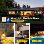 ✨3 Head Solar Motion Sensor Outdoor Light with Remote Control