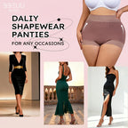 BBEUU High Waist Shapewear Panties for Women | Anti-Slip Tummy Control & Butt Lifter | Seamless Everyday Wear