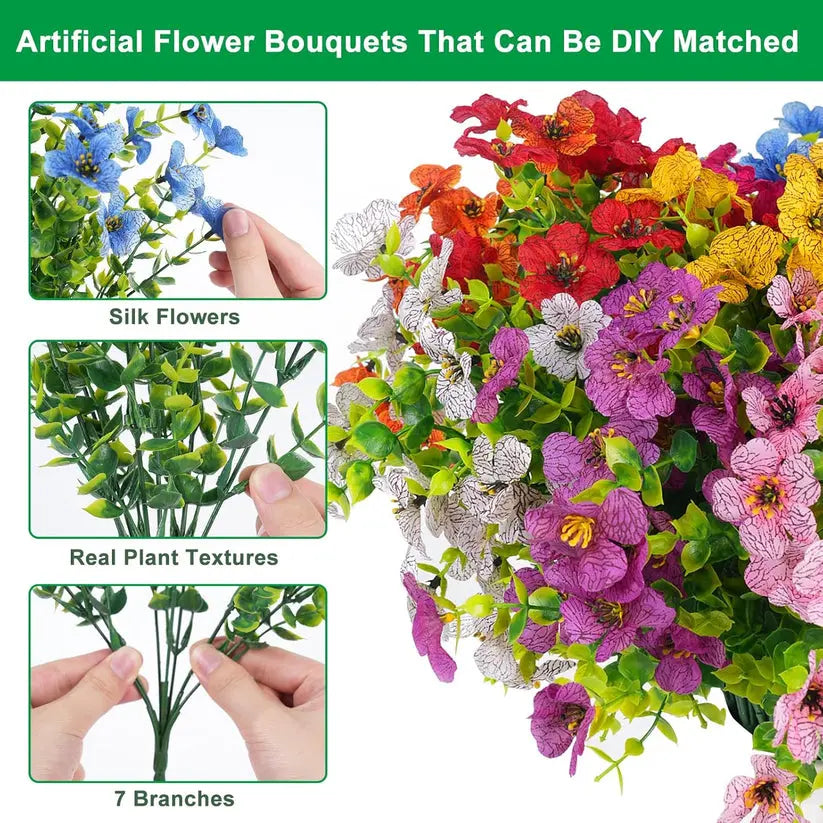 UV Resistant Colorful Artificial Flower