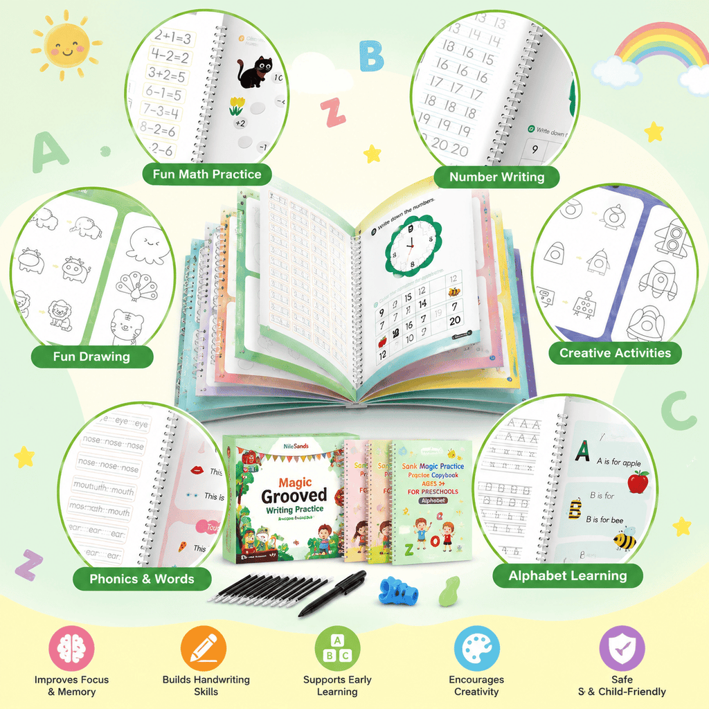 Kids Practice Copybook Set