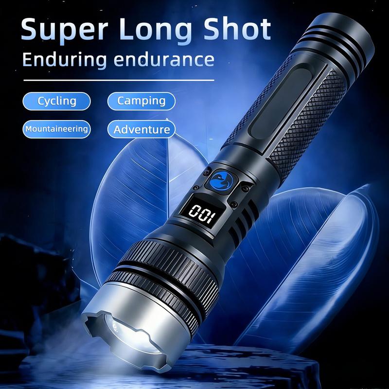 2-in-1 Strong Flashlight --Digital Display Of Power