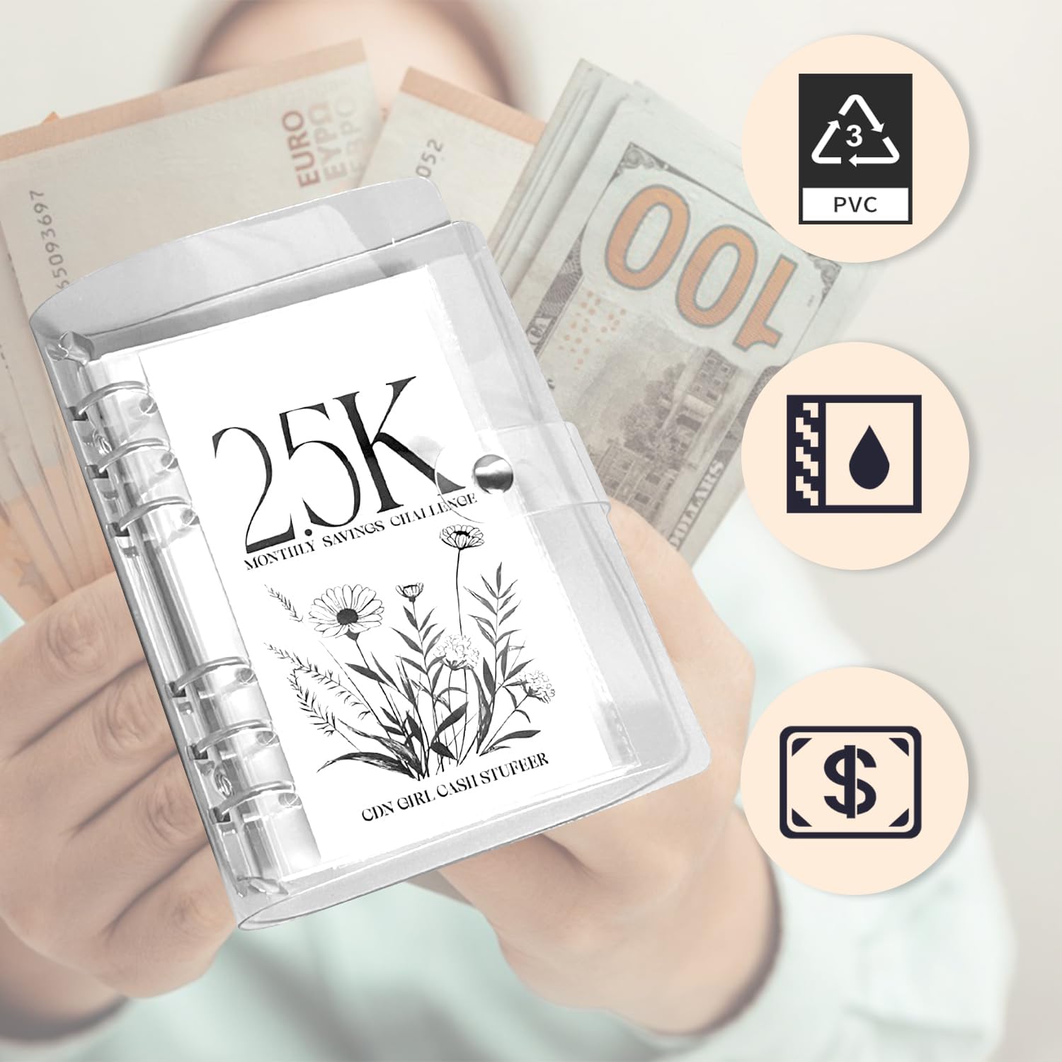 A6 12-Month Money Saving Binder