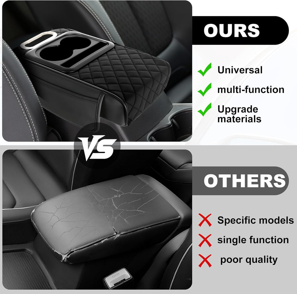 Model High Quality Leather Multifunctional Car Armrest Cushion