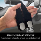 🔥Leather Car Seat Back Storage Hook, Double Hook Car Seat Hangers