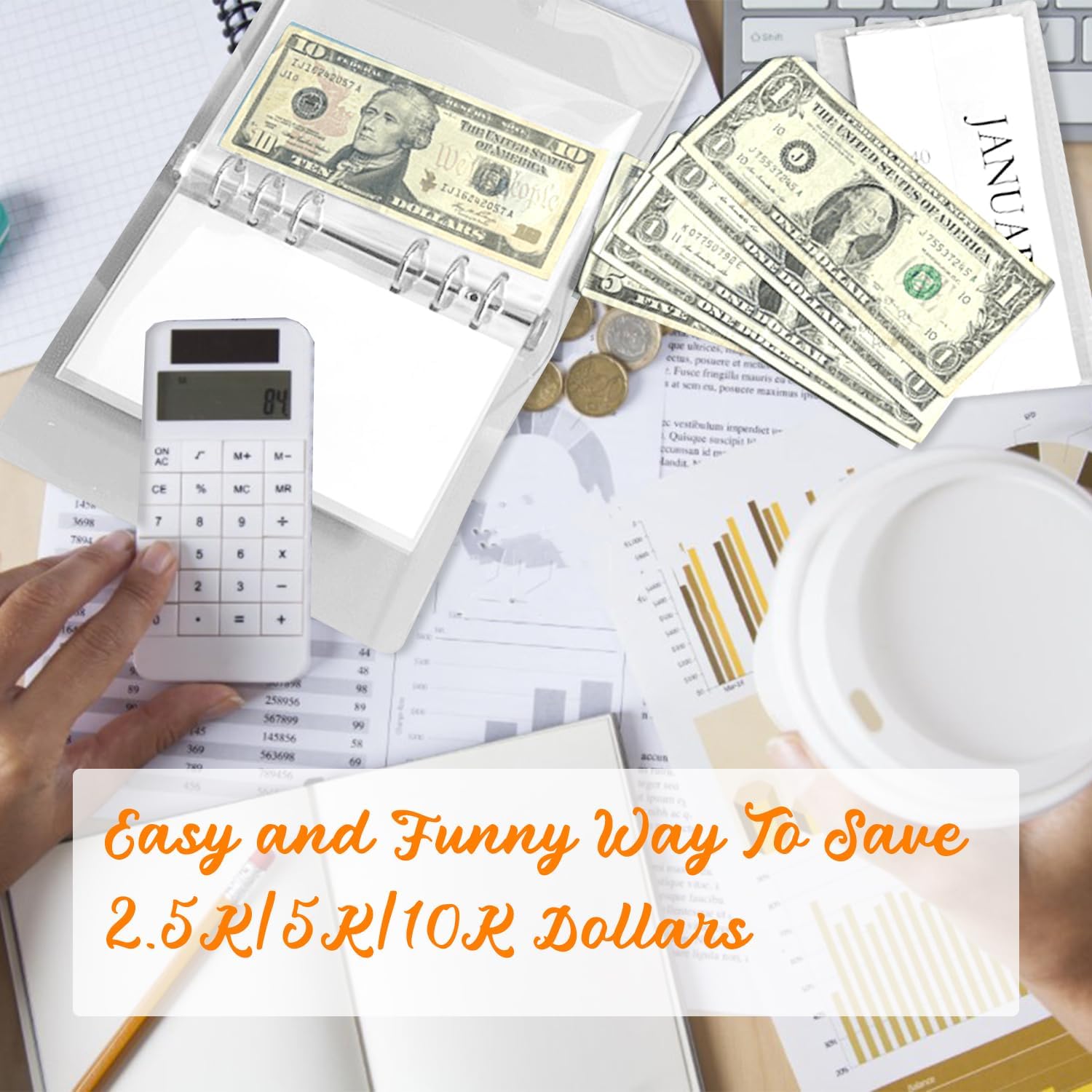 A6 12-Month Money Saving Binder