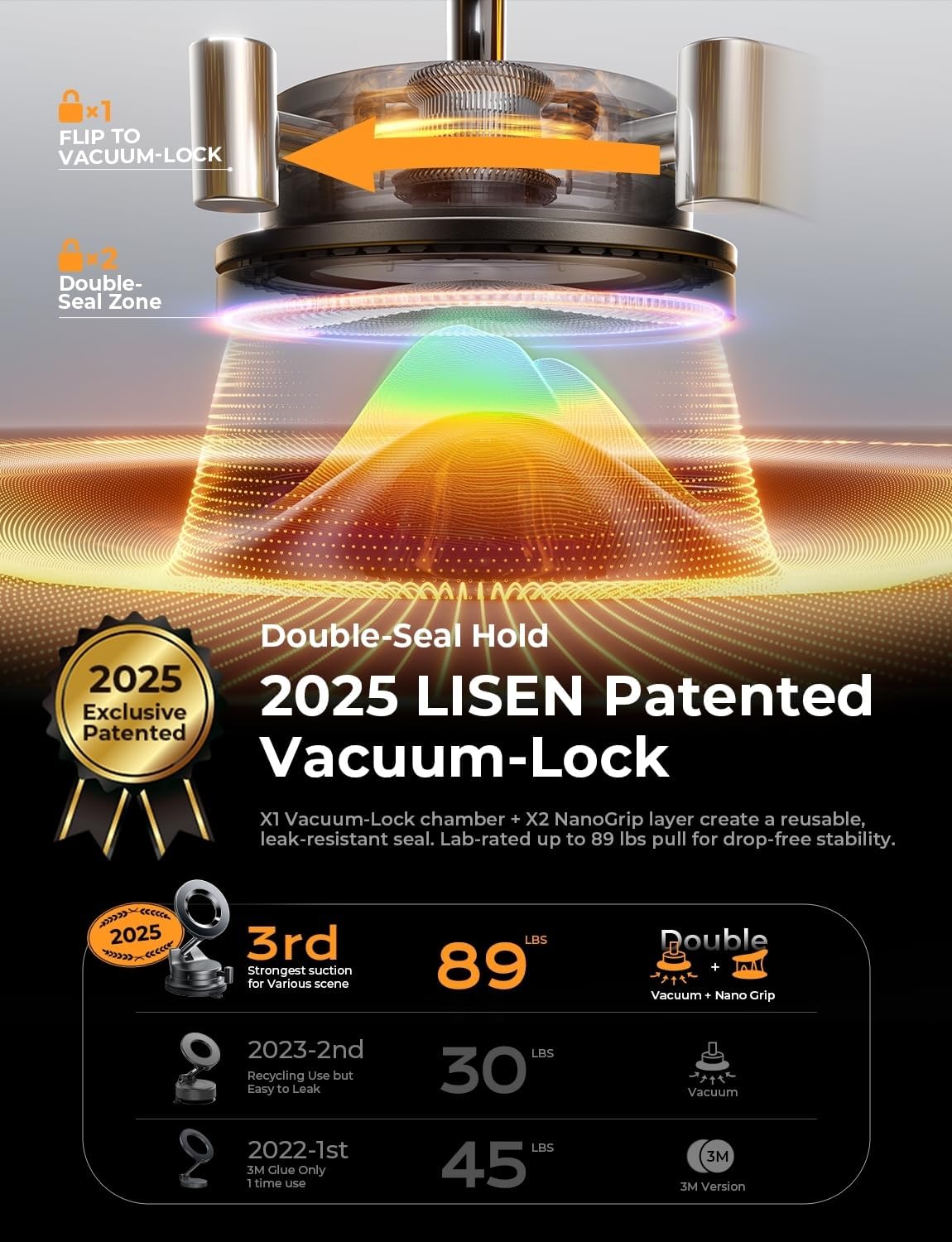 Vacuum Magnetic Suction Phone Mount