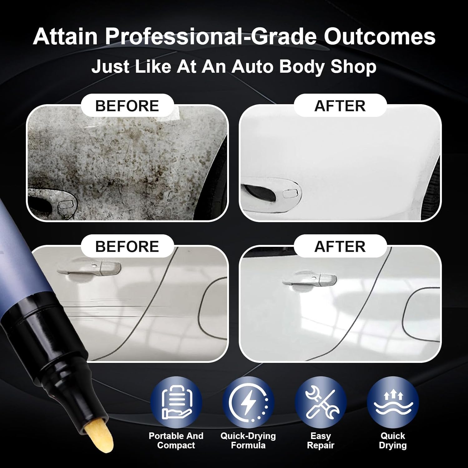🖊️Magic Car Scratch Removal Pen, Car Paint Scratches Quick Repair for All Car Colors