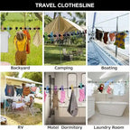Retractable Portable Clothesline for Travel