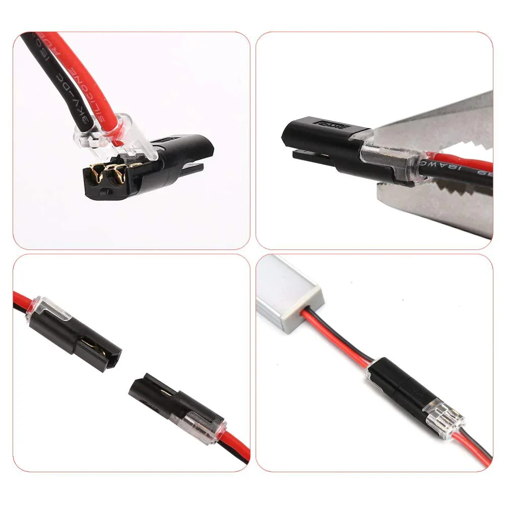 🏆Double-wire Plug-in Connector With Locking Buckle🔩