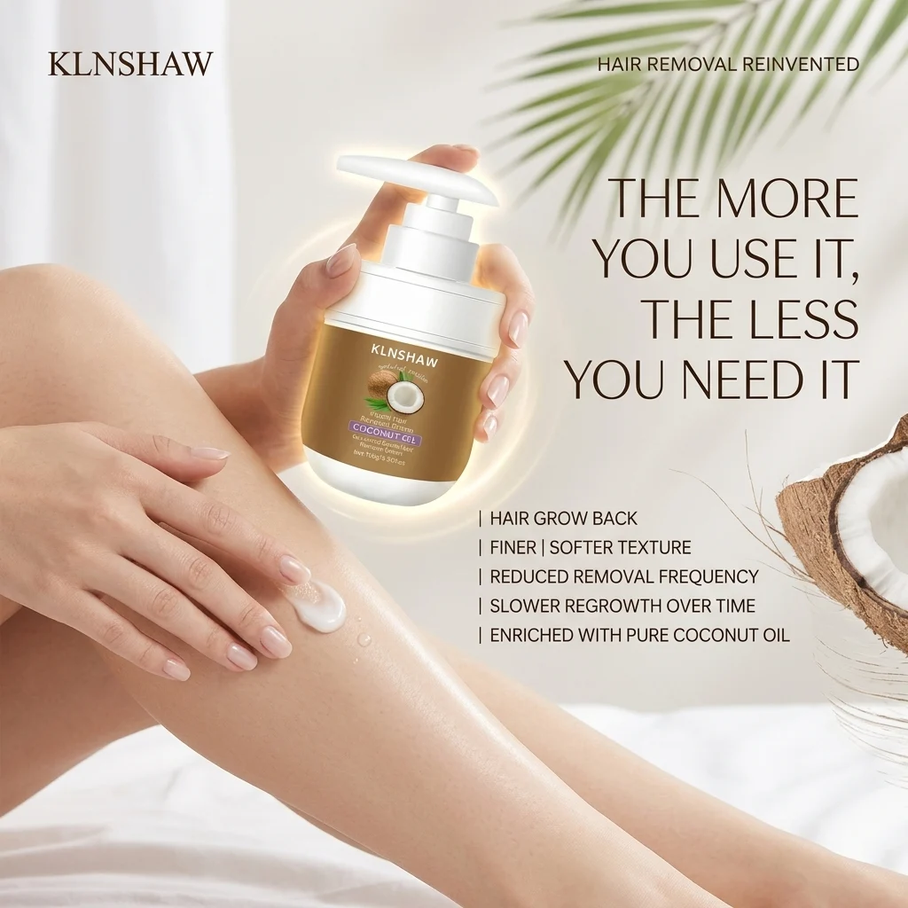 Gentle Growth Inhibition: Coconut Hair Removal Cream