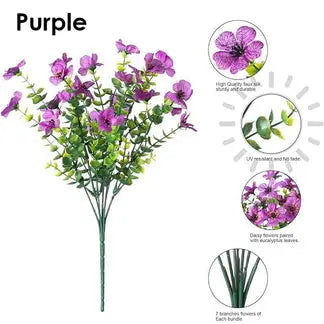 UV Resistant Colorful Artificial Flower