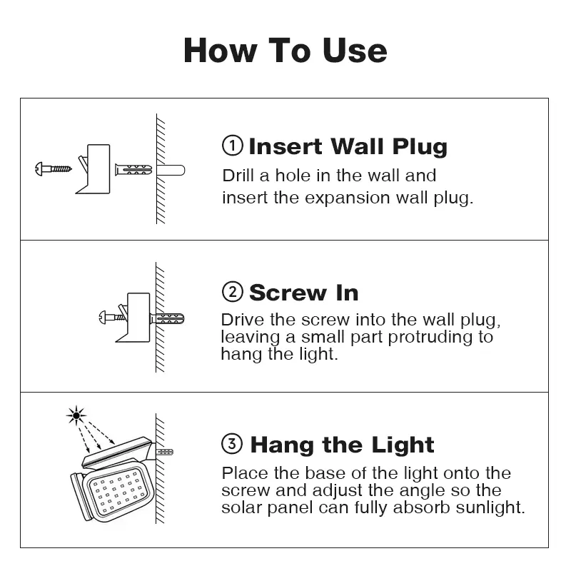 ✨3 Head Solar Motion Sensor Outdoor Light with Remote Control