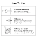 ✨3 Head Solar Motion Sensor Outdoor Light with Remote Control