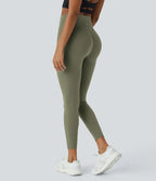 High Waisted Butt Lifting Tummy Control Leggings with Side Pocket